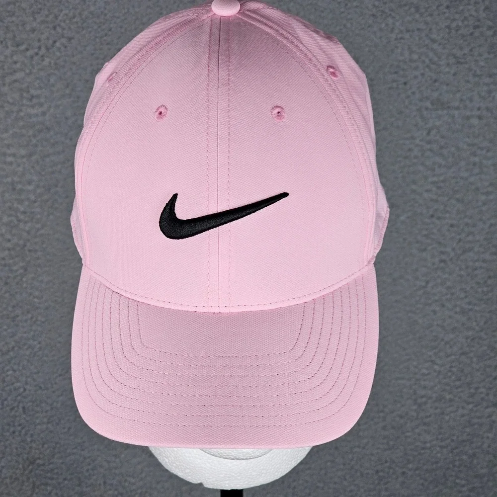 Nike Hat Mens L/XL Pink Club Cap Dri-FIT FB5625-690 Adjustable Swoosh Logo